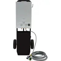 Monster 18L tragbare Pferdedusche, sofortiger Gas-Warmwasserbereiter, Schwarz