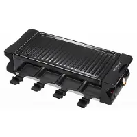 Michelino Raclette Grill 1200 W für 8 Personen, 74,5 x 20 x 14,1 cm, Antihaft-Beschichtung