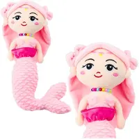 Leantoys Lean Plüsch Meerjungfrau Mit Perlen Umarmungen Rosa 32Cm