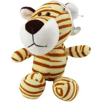 Leantoys Lean Plüsch Maskottchen Huggable Tiger Mit Saugnapf Creme 23 X 12 Cm