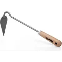 Vito Handgeschmiedete Gartenhacke aus Edelstahl und Eisen Holzstiel