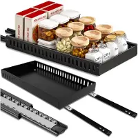 Edibazzar | Ausziehbarer Organizer für Töpfe, Pfannen, Deckel und Roste