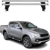 Omac Menabo Dachträger Grundtäger für Fiat Fullback 2016-2019 50kg Alu Silber 2 tlg