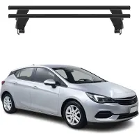 Menabo Dachträger Grundtäger für Opel Astra K 2016-2025 ABE Aluminium Schwarz 2x
