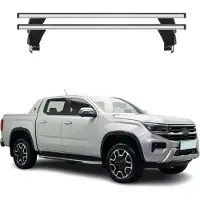 Menabo Dachträger Grundträger für VW Amarok mk2 2022-2025 Alu Grau 2tlg