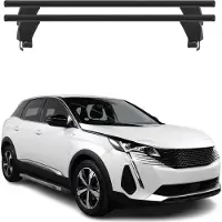 Menabo Dachträger Grundträger für Peugeot 3008 II 2021-2024 FL Alu Schwarz 2x