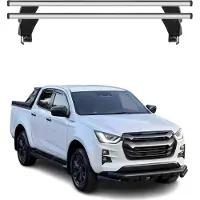 Menabo Dachträger Grundträger für Isuzu D-Max III 2019-2025 Alu Grau 2tlg