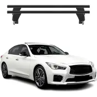 Menabo Dachträger Grundträger für Infiniti Q50 2013-2023 Querträger Schwarz ABE