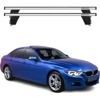 Menabo Dachträger Grundtäger für BMW 3er F30 2012-2019 75kg Alu Silber 2 tlg