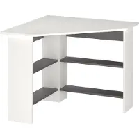 Vicco Eckschreibtisch Arion Weiß 90 x 90 cm, Model 36480