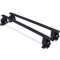 Menabo Tema | Dachträger Ford - S-Max I Ohne Dachluke 2010-2015 - Stahl - Länge 130 cm - Tragkraft 50 kg - 2er-Pack