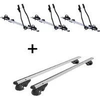 VDP 3x Fahrradträger SAGITTAR + Dachträger VDP004 L kompatibel mit Chevrolet Trax SUV ab '13