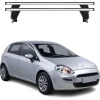Menabo Dachträger Grundtäger für Fiat Punto mk3 2012-2018 3tür 50kg Alu Grau 2x