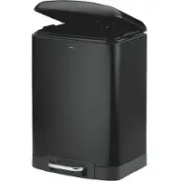 kela Treteimer Davino silent close 12l 27x23,5cm H:40cm Edelstahl schwarz