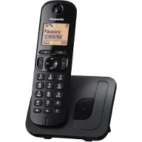 Panasonic KX-TGC210, DECT-Telefon, Freisprecheinrichtung, Anrufer-Identifikation, Schwarz