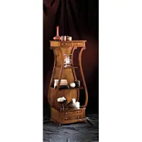 AEA Vitrinen Design Regal Wohnwand Wohnzimmer Wand Regal Holz Vitrine Möbel Schränke