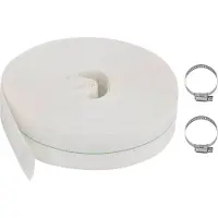 Syfax dkd-home-decor Flachschlauch PE Weiß 25 m Arbeitsdruck 8 bar