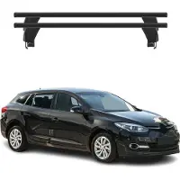 Omac Dachträger Grundträger für Renault Megane III Sportour 2009-2016 Alu Schwarz 2x