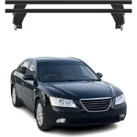 Menabo Dachträger Grundtäger für Hyundai Sonata 2010-2014 ABE Alu Schwarz 2x