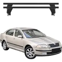 Menabo Dachträger für Skoda Octavia mk2 2004-2008 Pre-FL 4tür 50kg Alu Schwarz