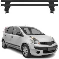 Menabo Dachträger Grundtäger für Nissan Note 2004-2012 50kg Alu Schwarz 2 tlg