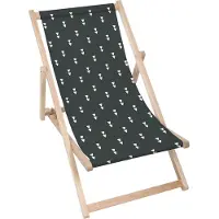Dreamroots Liegestuhl klappbar Holz,bis zu 130 kg, Sonnenliege mit 3-stufiger Neigungsregulierung der Rückenlehne, Artistic Abstract Triangles