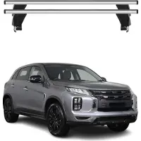 Menabo Dachträger Grundträger für Mitsubishi ASX mk2 2023-2025 Alu Grau 2tlg