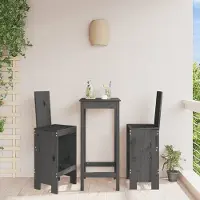 vidaXL "im Angebot" Barhocker 2 Stk. - bis 150 kg - Grau 40x42x120 cm Massivholz Kiefer - Stapelsessel CC22170