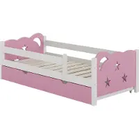 VitaliSpa Kinderbett Jessica Rosa 80x160 cm mit Schublade, ohne Matratze, Model 40319