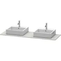 Duravit Konsole XSquare 160x55cm, bg m, m 2 Auss, Beck. beids.