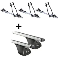 VDP 3x Fahrradträger SAGITTAR + Dachträger kompatibel mit für Ford Mondeo 4 Türer 2007-2014