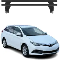 Menabo Dachträger für Toyota Auris mk3 Kombi 2018-2019 50kg Alu Schwarz 2x