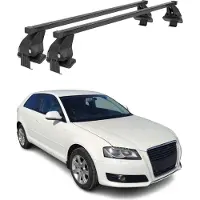 Menabo Dachträger für Audi A3 8PA Sportback 2005-2013 50kg Stahl Schwarz 2x