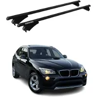 Menabo Dachträger Grundtäger für BMW X1 E84 2009-2015 75kg Alu Schwarz 2 tlg