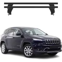 Menabo Dachträger Grundtäger für Jeep Cherokee 2014-2018 ABE Alu Schwarz 2x