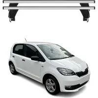 Menabo Dachträger Grundtäger für Skoda Citigo 2011-2019 3tür 50kg Alu Silber 2x