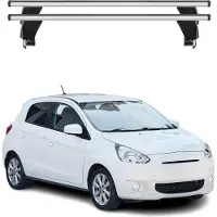 Menabo Dachträger für Mitsubishi Space Star mk2 2013-2016 Pre-FL 50kg Alu Silber