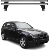 Menabo Dachträger Grundtäger für BMW X3 E83 2003-2010 50kg Alu Silber 2 tlg