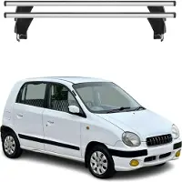 Menabo Dachträger Grundträger für Hyundai Atos Prime 1999-2008 Alu Grau 2tlg