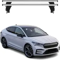 Menabo Dachträger Grundträger für Skoda Enyaq Coupè 2022-2025 Alu Grau 2tlg