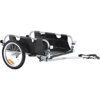 StarTech.com Fahrradanhänger - 45 kg Tragkraft - Faltbarer Transportanhänger mit Schnellverschluss - Universalkupplung - 41 cm Räder - Sichere Reflektoren - Passend für 558,8-711,2 mm Fahrradräder