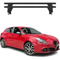 Menabo Dachträger Grundtäger für Alfa Romeo Giulietta 2010-2020 50kg Alu Schwarz