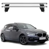 Omac Menabo Dachträger Grundtäger für BMW 1er F40 2019-2024 75kg Alu Silber 2 tlg