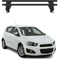 Menabo Dachträger Grundtäger für Chevrolet Aveo T300 2011-2020 50kg Alu Schwarz
