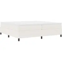 Syfax Plattformbettgestell Creme 200 x 200 cm Cordstoff