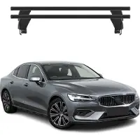 Menabo Dachträger Grundtäger für Volvo S60 2018-2025 50kg Alu Schwarz 2 tlg