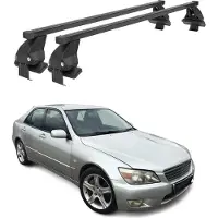 Omac Menabo Dachträger Grundtäger für Lexus IS XE10 1998-2005 50kg Stahl Schwarz 2x