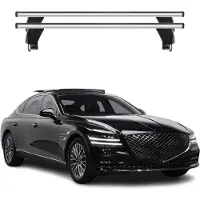 Menabo Dachträger Grundtäger für Genesis G80 2016-2025 50kg Alu Silber 2 tlg