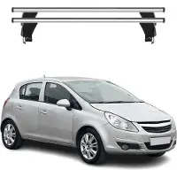 Menabo Dachträger Grundtäger für Opel Corsa D 2006-2010 Pre-FL 50kg Grau Alu 2x