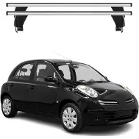 Menabo Dachträger Grundtäger für Nissan Micra 2002-2010 5tür 50kg Alu Silber 2x